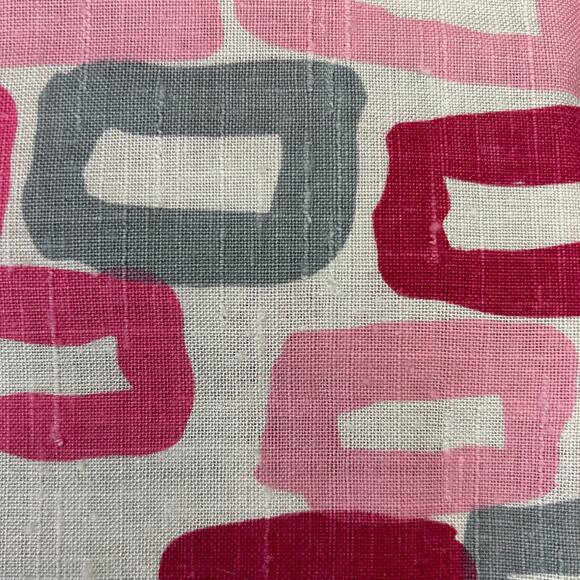 Vintage Earl Loom Geometric Pattern Rayon Fabric 45" W x 2 Yards 33" L - Picture 4 of 6